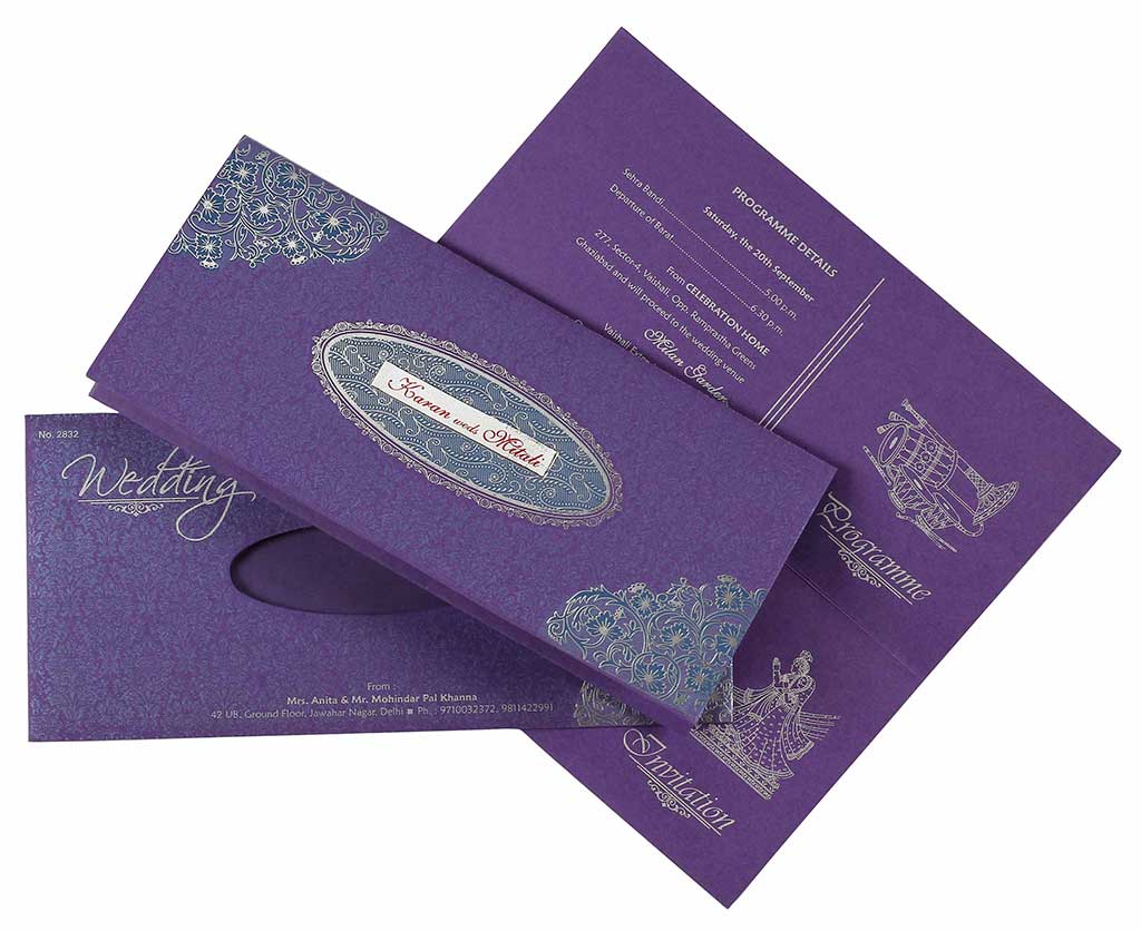 Royal grand weddings cards Invitation